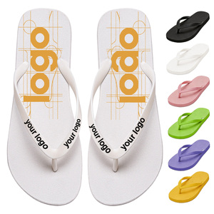 Vente en gros de tongs personnalisées avec logo en PVC, tongs écologiques respirantes pour hommes et femmes, tongs décontractées pour l'été et la plage - Product Image 1