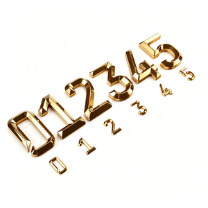 ตัวอักษรโครเมียม 3 มิติ ABS แบบกำหนดสีเองสำหรับป้ายทะเบียนรถยนต์ในอินโดนีเซีย ขายส่ง ขั้นต่ำ 100 ชิ้น - Product Image 3