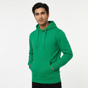 Men's Casual Winter Solid Pattern Fleece Hoodie Customizable Loose Fit Breathable <b>Sweatshirt</b> Digital Printing PolyesterCotton - Product Image 1