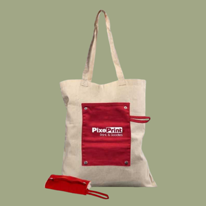 Lona de algodón plegable fácil de usar bolsa de comestibles reutilizable con logotipo personalizado de gran tamaño bolsas de compras para viajes de supermercado - Product Image 3