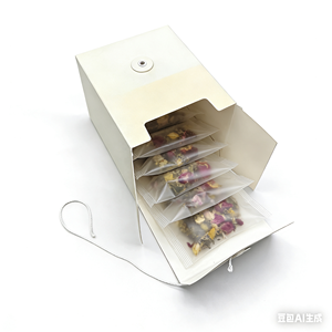 Elegante Scatola <span class=keywords><strong>Regalo</strong></span> in Carta con Chiusura a Bottone <span class=keywords><strong>e</strong></span> Cordoncino |   Confezioni Personalizzabili per Dolci, <span class=keywords><strong>Tisane</strong></span> <span class=keywords><strong>e</strong></span> Bustine <span class=keywords><strong>di</strong></span> Aromaterapia - Product Image 3