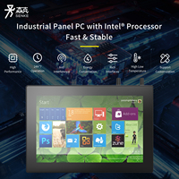 PC industriel robuste avec écran tactile, PC tout-en-un, moniteur industriel sans ventilateur, Windows 10, i3i5i7, 8G+256G