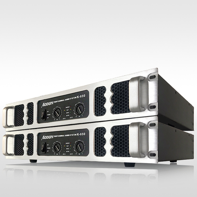 Wholesale Professional K-650 2*650W 2-Channel Power Amplifier for Speaker System High Power OEM