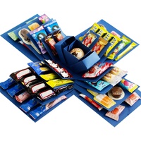 Nouveau Design Surprise Explosion Coffret Cadeau Papier Carton Pliant Surprise Snack Box 5 Couches DIY Creative Explosion Coffrets Cadeaux