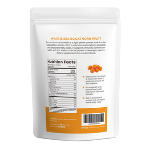 Estratto di erbe in polvere di frutta di olivello spinoso | Supporto benessere per alimenti naturali - Product Image 2