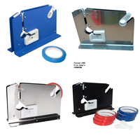 Machine à sceller les sacs en acier inoxydable Emballeur de sac en métal Distributeur de ruban adhésif avec ruban adhésif 12mm pour magasin supermarché