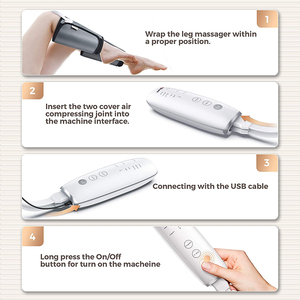 Leg Massager para Circulação Bezerro Massager Air Compression com calor Intensidades Útil para Alívio Da Dor Músculos Relaxamento - Product Image 2