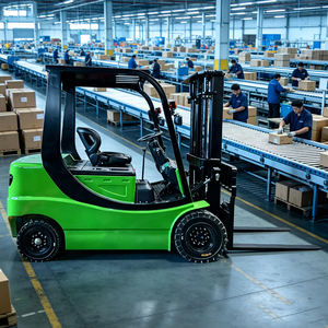 Chariot élévateur électrique robuste à trois points d'ancrage, 4 <span class=keywords><strong>roues</strong></span>, avec commande par joystick - Product Image 2