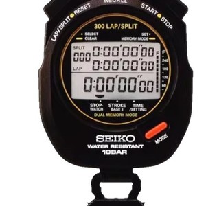 Reloj Deportivo Seiko Svastopwatch SvAS009 SvAS011 con Pantalla Grande, Resistente al Agua 10 Bar, Cronómetro Electrónico para Natación - Product Image 2