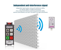 Control Remoto Inalámbrico Universal de 4 Botones y Una Velocidad para Grúas Torre y Camiones de Remolque