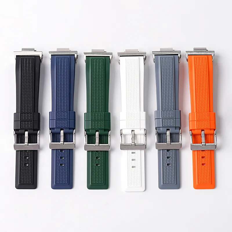 Für Tissot Prx Uhren 12 mm Schnellverschluss Sportliches weiches Silikonuhrband mit Adapter 22 mm Gummi-Uhrenarmband