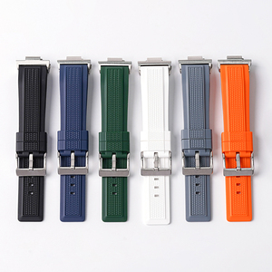 สําหรับ <span class=keywords><strong>Tissot</strong></span> <span class=keywords><strong>Prx</strong></span> นาฬิกา 12 มม.กีฬานุ่มซิลิโคน Watchband อะแดปเตอร์ 22 มม.สายนาฬิกายาง - Product Image 1