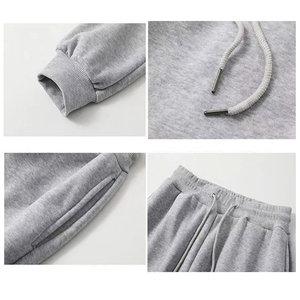 Calças Esportivas Personalizadas em Cor Sólida Rosa, Calças de Moletom Grossas com Pernas Retas e Calças Casuais para Outono e Inverno - Product Image 4