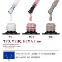HS Jelly Nude Colors Liquid Gel Builder 8 en 1 Glue Hema Free Private Label Vegan No Burn BIAB Soak off Builder Extension Gel