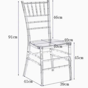 <span class=keywords><strong>Chaise</strong></span> de luxe portable en polycarbonate transparent effet cristal moderne pour salons, jeux, banquets, mariages, hôtels, acrylique doré - Product Image 3