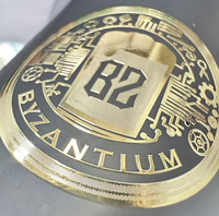 Logo de nickel galvanoplastie étanche personnalisé étiquette d'impression 3d autocollant en métal