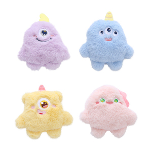 Jouet pour chat en peluche monstre de dessin animé mignon, avec catnip, bruit froissé, doux et moelleux, pour chatons, jeu interactif, sifflet, catnip naturel - Product Image 1
