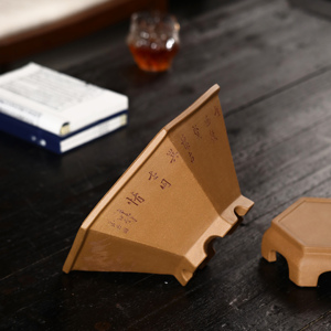 Maceta Hexagonal Zisha con Base, Maceta Pequeña para Bonsái, Tallada a Mano, para Paisajismo - Product Image 2