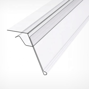 Rõ Ràng Kết Thúc PVC Kệ Talker Dữ Liệu Dải Siêu Thị Kệ Nhãn Giá Tag Với Băng Dính - Product Image 5