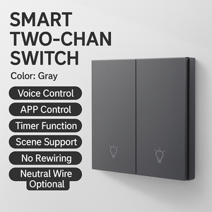 E-Welink Smart Home 2-Kanal-WLAN-Lichtschalter-Controller Kommunikations-und Netzwerk produkt - Product Image 5