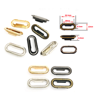 Œillets métalliques ovales, robustes, pour chaussures et sacs, pour le travail du cuir et les accessoires vestimentaires