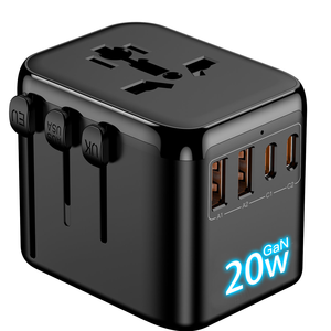 Adaptador de Carga GaN de 20W para Teléfonos Móviles, <span class=keywords><strong>Tipo</strong></span> <span class=keywords><strong>C</strong></span>, <span class=keywords><strong>Cargador</strong></span> Rápido de Viaje, Adaptador de Viaje Universal Global - Product Image 1