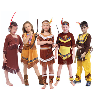 Disfraces de <span class=keywords><strong>princesa</strong></span> india para Halloween, disfraz de cazadora de <span class=keywords><strong>Pocahontas</strong></span> para niñas, fiesta de Purim, vestido elegante de Mardi Gras - Product Image 1