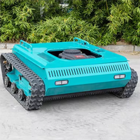Tondeuse autoportée industrielle à rayon de braquage zéro, moteur essence 20 CV 608 cm³, télécommande, fauchage autonome, largeur de coupe 80 cm