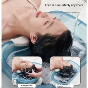 Nursing Bed With <b>Neck</b> Support Feature for Elderly & Pregnant Women Flat Shampoo Basin for Home Use & Patients - Product Image 6
