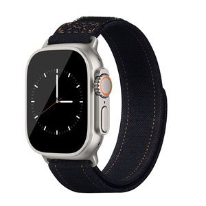 Adatto per <span class=keywords><strong>Apple</strong></span> <span class=keywords><strong>Watch</strong></span> <span class=keywords><strong>7</strong></span> 8 9 Ultra 2 cinturino in Denim un pezzo intrecciato Iwatch S10 cinturino - Product Image 3