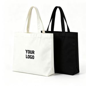 Wholesale Canvas Embroidered With Customized Logo Women Promo Gift Handbags Reusable Custom Cotton Tote Bag - Product Image 1