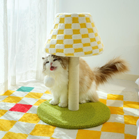 Griffoir pour chat en sisal en forme de lampe de table, arbre à chat de dessin animé, jouet d'affûtage des griffes pour chat d'intérieur