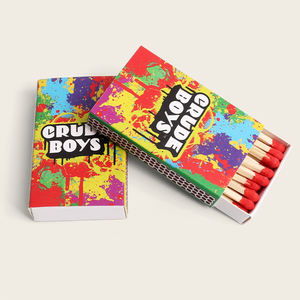 Kotak korek api Kraft kustom dengan keuntungan Foil UV ramah lingkungan ukuran besar untuk logo dan pengiriman yang dipersonalisasi - Product Image 4