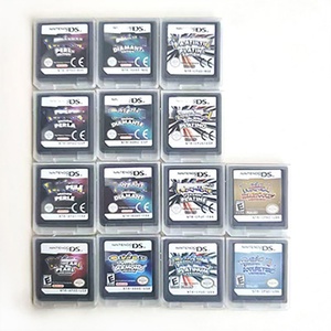 Cartouches de jeux vidéo HeartGold SoulSilver Platinum Pearl Diamond pour DS NDS en anglais, français, allemand, espagnol - Product Image 1