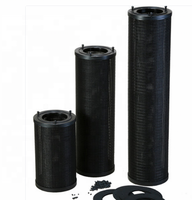 Filter Udara HVAC Filter Karbon Aktif 145mm x 450mm Silinder Kartrid Dengan Lapisan Cat Hitam Untuk Filtrasi Gas VOC Bau HVAC