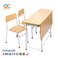 Solutions Personnalisables : Ensemble Bureau et Banc d'Étude Ergonomique Robuste pour Élèves du Primaire (Vente en Gros)