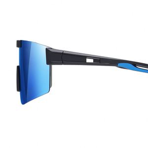 Lunettes de soleil polarisées coupe-vent personnalisées avec logo pour hommes, protection UV400, pour la course à pied, le cyclisme, le VTT, monture PC, verres TAC - Product Image 6