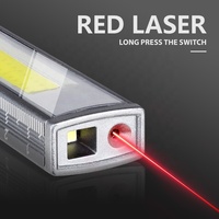 Stylo LED magnétique multifonction portable avec clip, laser rouge, lampe torche, étanche, rechargeable avec indice de protection IP65