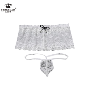 Boxer taille 3XL taille basse pour homme Slip sexy en soie glacée avec dentelle sur le devant Caleçon arrière en maille <span class=keywords><strong>Grande</strong></span> pochette Respirant Spandex Gay Perspective - Product Image 1