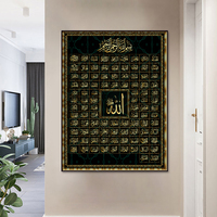 Impression islamique, peinture sur porcelaine de cristal arabe, impression d'art mural, art acrylique, décoration murale islamique pour la maison, art islamique