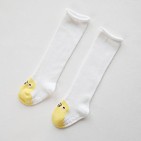 Automne et hiver nouveau bébé bas Point colle antidérapant Curling bouche lâche enfant en bas âge genou chaussettes hautes