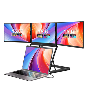 New Launch 15.6 Inch Horizontal Quad Portable Monitor with Three 1920*1080 IPS FHD LCD Display Portable Monitor for Laptops - Product Image 1