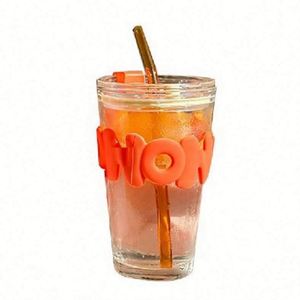 Vaso Térmico Portátil Ecológico de Vidrio Colorido Estilo Zen Asiático con Pajita, Tapa y Logotipo Personalizado, Ideal para Estudiantes y Uso Deportivo - Product Image 4