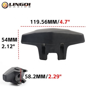 Ling Qi hình thoi tay lái thanh ngang miếng đệm Hướng Xử Lý bảo vệ ngực cao su xốp kẹp kẹp gắn cho xe máy KT - Product Image 2