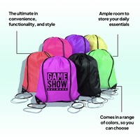 Sac à dos à cordon de serrage le plus populaire en 2024, résistant à l'eau, sac de sport Snakpack pour les personnes, sac en polyester d'usine d'origine pas cher avec personnalisation