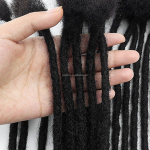0.6cm di spessore 20 ciocche/confezione <span class=keywords><strong>capelli</strong></span> umani Dreadlocks estensioni dei <span class=keywords><strong>capelli</strong></span> regolari Locs <span class=keywords><strong>extension</strong></span> per donna e uomo di colore - Product Image 3