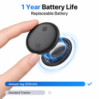 Localisateur d'objets intelligent BLE à double système compatible avec Apple Find My et Google Find My Device, étiquette anti-perte étanche IP67 pour portefeuille et clés