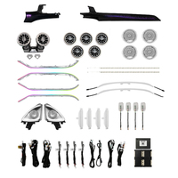 Kit d'éclairage d'ambiance 64 couleurs pour Mercedes-Benz Classe C W205 - Ensemble de 8 accessoires intérieurs