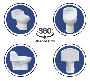 Inodoros Económicos Inodoros Inodoro One Piece y <span class=keywords><strong>Lavaba</strong></span> Wc Juego de Inodoro Baño Sanitario Suite - Product Image 2