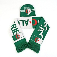 Hochwertiger 100% Polyester Jacquard Gestrickter Doppellagiger Herren Erwachsenen-Schal Maßgefertigter Sport-Club Fußball Fan-Schal